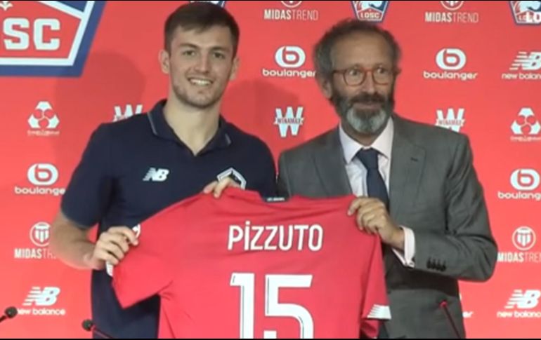 Pizzuto llega en calidad de libre al no tener contrato vigente con Pachuca, su último club en México. TWITTER / @LOSC_ES