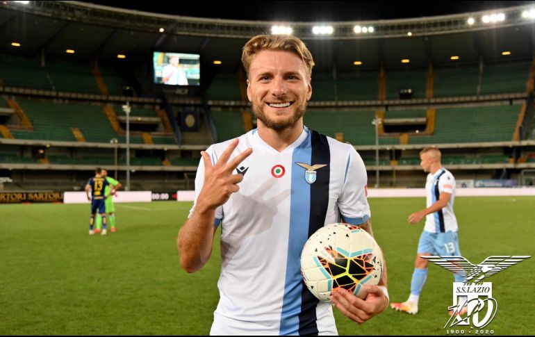 Immobile unirá su nombre a los de sus compatriotas Luca Toni y Francesco Totti que ya habían ganado la Bota de Oro. TWITTER / @OfficialSSLazio