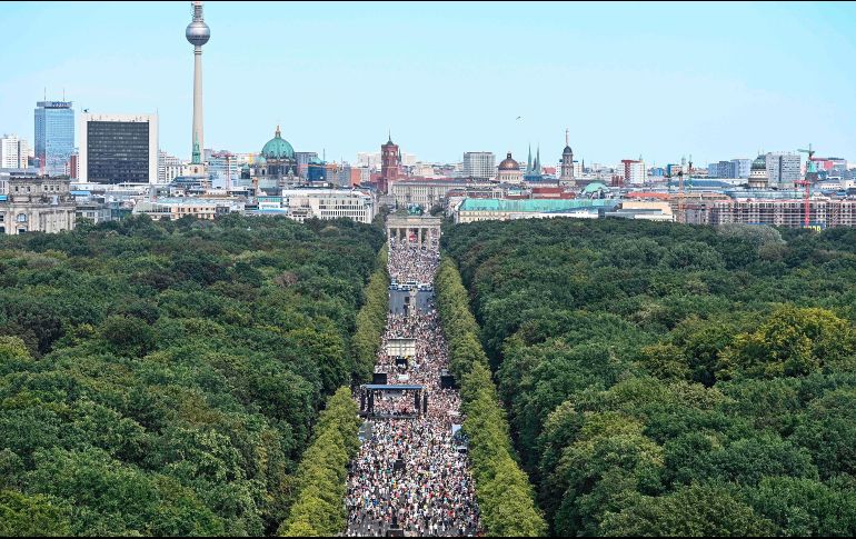 Unas 17 mil personas, según la policía, participaron en la llamada marcha 