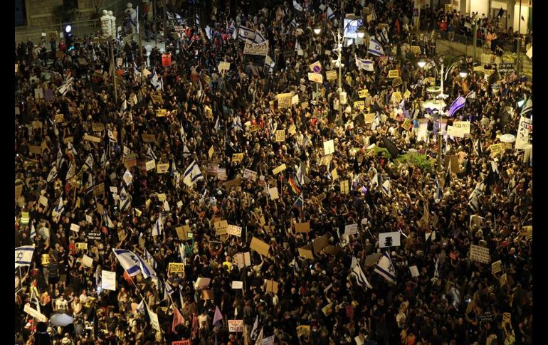 Las movilizaciones ocurrieron principalmente en Tel Aviv, Jerusalén y Cesarea. EFE/A. Sultan