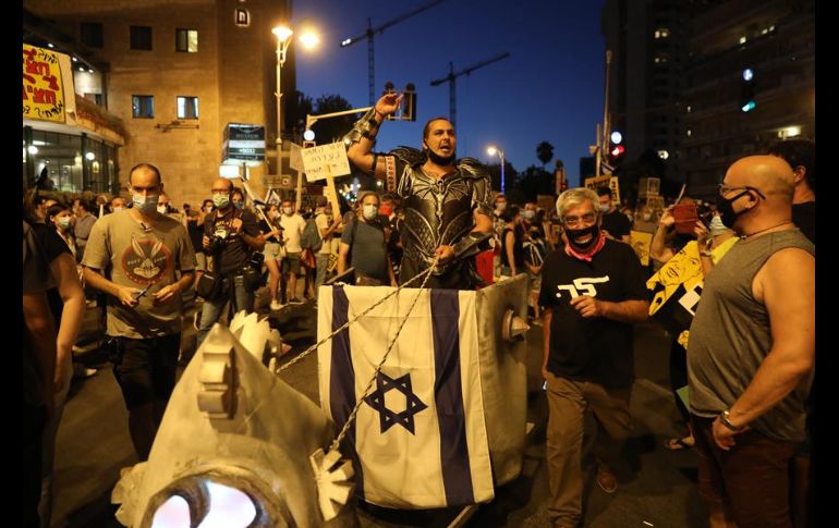 Las movilizaciones ocurrieron principalmente en Tel Aviv, Jerusalén y Cesarea. EFE/A. Sultan