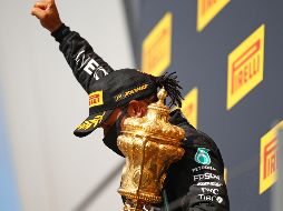 Hamilton camina con determinación hacia su séptimo título. AFP / B. Lennon