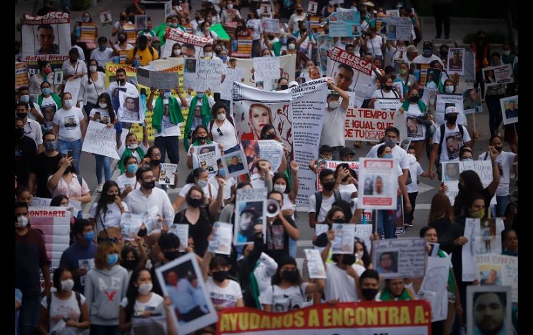 Exigen una mayor actuación por parte de las autoridades ante el aumento de desapariciones en Jalisco. EL INFORMADOR/F. Atilano