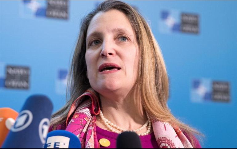 La viceprimera ministra de Canadá, Chrystia Freeland, indicó que su Gobierno abrirá un período de consultas para determinar qué productos metálicos de EU serán objeto de los aranceles. EFE/ARCHIVO