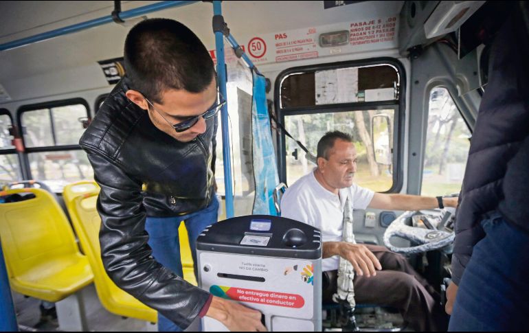 El 89% de las rutas alimentadoras se pagan con moneda de 10. EL INFORMADOR/ARCHIVO