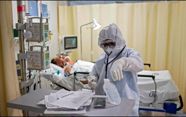 a nivel nacional se reporta un nivel de 40% de camas de hospitalización ocupadas.AFP/ARCHIVO