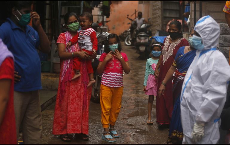 Es el tercer país más afectado en el mundo después de Estados Unidos y Brasil, y los tres en conjunto tienen la mitad de los 20 millones de casos registrados en el mundo. AP / R. Maqbool