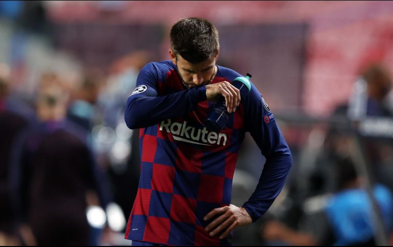 El central blaugrana Gerard Piqué dijo este viernes que lo vivido en Lisboa “es una vergüenza