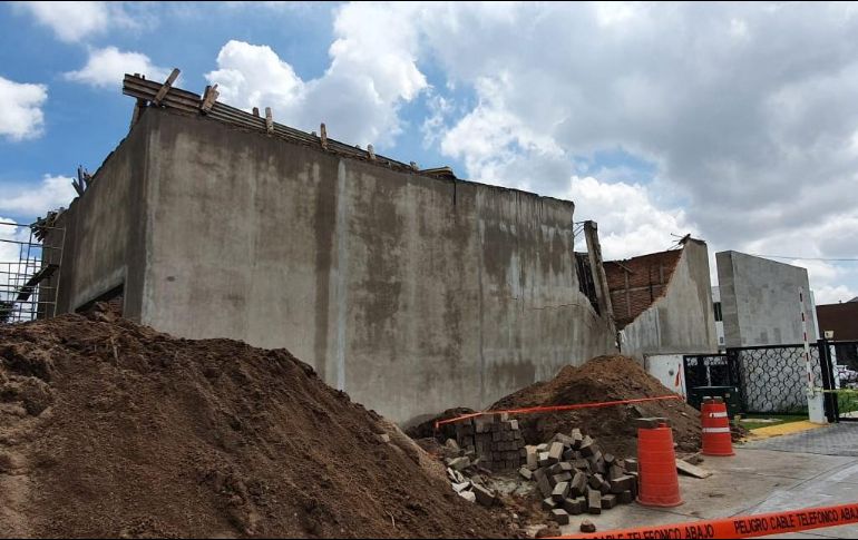 Elementos de Protección Civil determinaron que los trabajos en el punto afectado carecían de seguridad. ESPECIAL