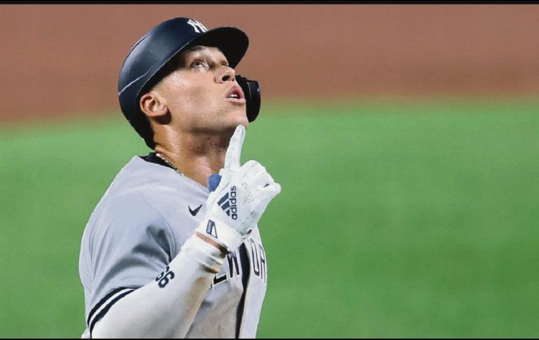 Aaron se suma al también lesionado Giancarlo Stanton. TWITTER/@Yankees_Beisbol
