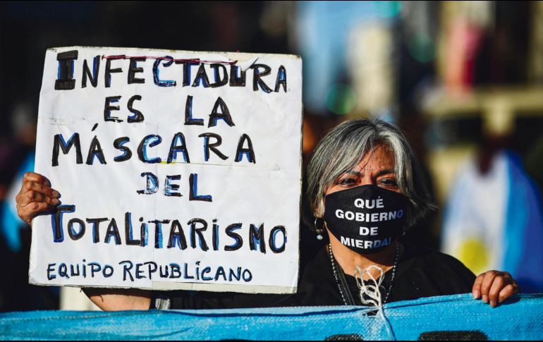 EXIGENCIA.  Quieren que se levante la cuarentena. AFP