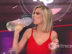 Conductora argentina bebe dióxido de cloro en TV y la denuncian