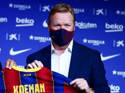 ''Si quiere quedarse, yo estaré contentísimo, pero aún le queda un año de contrato. Así que es jugador del Barça'', apuntó sobre el delantero el nuevo estratega de los catalanes. AP / J. Monfort