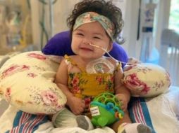 Alexandra fue internada en Nueva York en marzo de este año, en el auge de la pandemia de covid-19. La bebé debió esperar cuatro meses por un corazón de un donante compatible. Mount Sinai Kravis Children’s Hospital