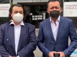 El priista difundió un video en el que se ve acompañado de su abogado. CAPTURA DE VIDEO