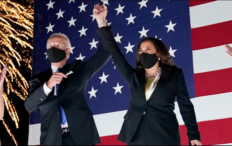 Joe Biden y Kamala Harris, la fórmula demócrata que enfrentará al presidente Donald Trump en noviembre. AP/A. Harnik