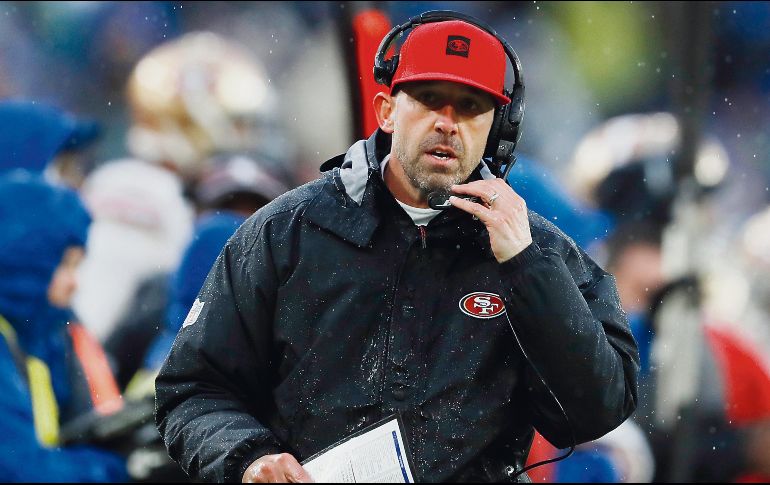 Kyle Shanahan. El coach de San Francisco ha sido uno de los que menos cambios ha realizado en su equipo. AFP