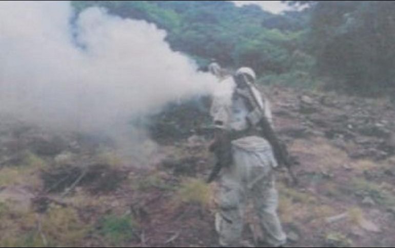 El hallazgo se dio luego de que los elementos de la GN realizaban un recorrido en el municipio. ESPECIAL