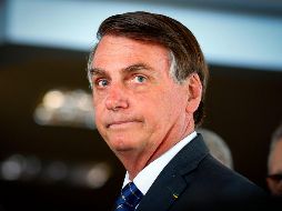 Periodistas cuestionaron la amenaza, pero Bolsonaro se fue sin comentar nada más. AFP/ARCHIVO