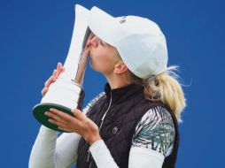 TRIUNFADORA. Sophia Popov logró el primer título de su carrera en uno de los torneos más importantes. ESPECIAL/@lpga