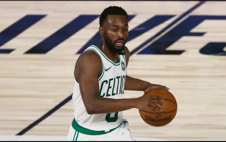 LÍDER. Kemba Walker fue el mejor anotador de los Celtics al acumular 32 puntos. AP • K. Klement