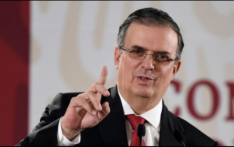 Marcelo Ebrard, secretario de Relaciones Exteriores. AFP/ARCHIVO