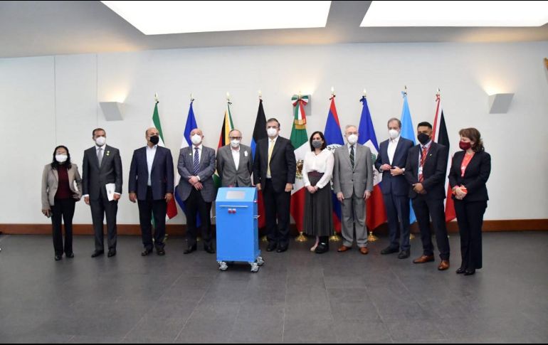 Ebrard también anunció la donación de equipos a Aguascalientes, Baja California, Estado de México, Nuevo León, San Luis Potosí, Sonora, Puebla, Tlaxcala, Veracruz y Yucatán. TWITTER/@SRE_mx