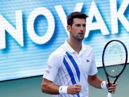 'Nole' venció al alemán Struff con un contundente 6-3 y 6-1. EFE/J. Szenes