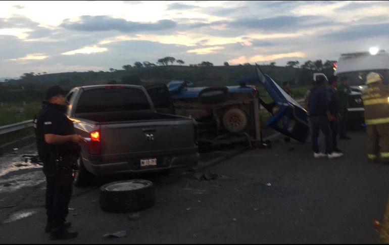 Ocho personas resultaron lesionadas tras el accidente. ESPECIAL