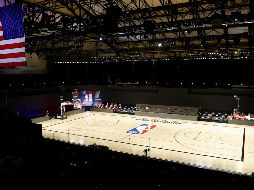 Los jugadores de la NBA se manifestaron ante las injusticias raciales, tras lo sucedido con Jacob Blake. EFE / J. G. Mabanglo