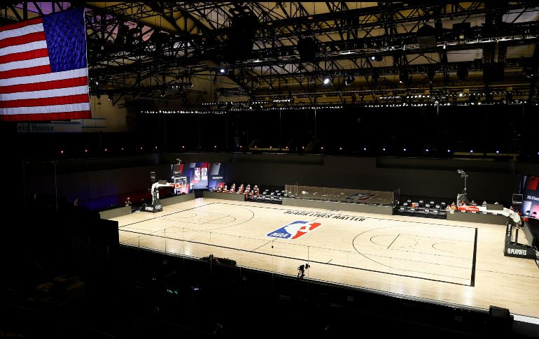 Los jugadores de la NBA se manifestaron ante las injusticias raciales, tras lo sucedido con Jacob Blake. EFE / J. G. Mabanglo