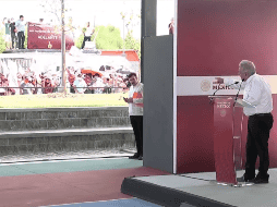 El Presidente pidió a los presentes retirarse a sus casas y seguirse cuidando durante la pandemia. ESPECIAL