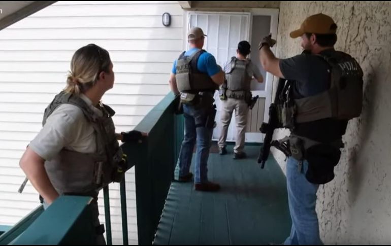 Autoridades informaron que nueve personas fueron arrestadas, que enfrentarán cargos por delitos relacionados con tráfico sexual, posesión de drogas, entre otros. ESPECIAL /11Alive