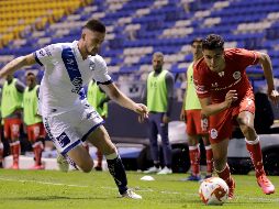 Ormeño hizo el primer gol del Puebla, ya tiene cuatro en el torneo. EFE/H. Ríos