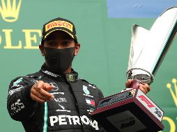Hamilton dominó la carrera de este domingo de principio a fin. AFP / F. Seco