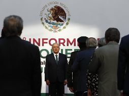 López Obrador asegura que el país se ha ahorrado 560 mil millones de pesos (unos 25 mil 760 millones de dólares) gracias al combate de su Gobierno contra la corrupción. EFE/ J. Méndez