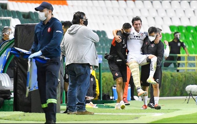 Zaldívar sufrió una aparatosa lesión el pasado lunes en León. IMAGO 7/S. Laureano