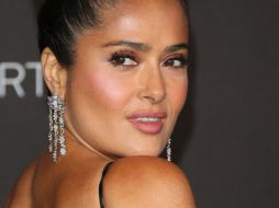 Hayek inició el día compartiendo una instantánea en la que se ve 