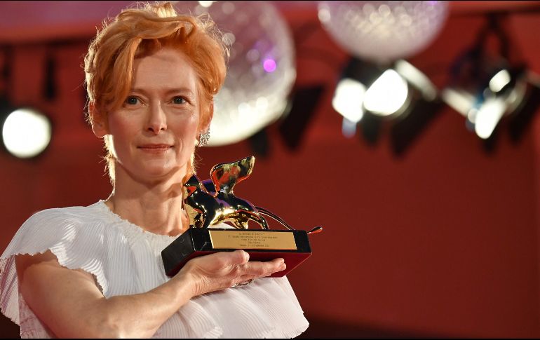 Tilda dejó claro que este reconocimiento no es ni mucho menos un broche final. AFP / T. Fabi