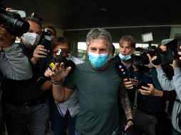 Con este documento, el delantero argentino puede desvincularse, sin indemnización, del club azulgrana. EFE / E. Fontcuberta