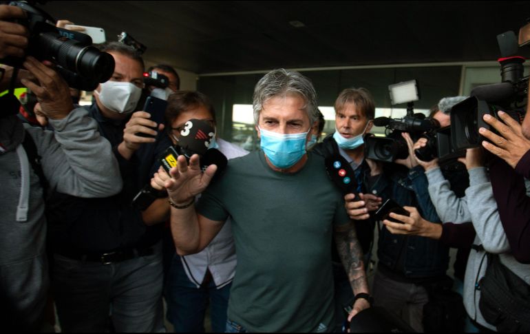 Con este documento, el delantero argentino puede desvincularse, sin indemnización, del club azulgrana. EFE / E. Fontcuberta