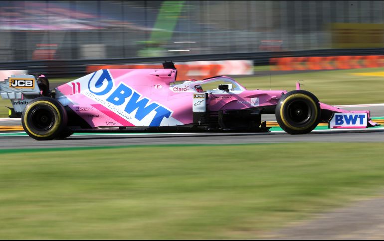 ''Estoy muy contento por el equipo; y realmente impresionado por la manera en la que le hemos dado la vuelta a las cosas a lo largo del fin de semana'', comentó el tapatío este sábado en el circuito de Monza. AP / M. Mazzi