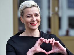 Kolésnikova es una de las principales figuras de la oposición bielorrusa en el país. AFP / ARCHIVO