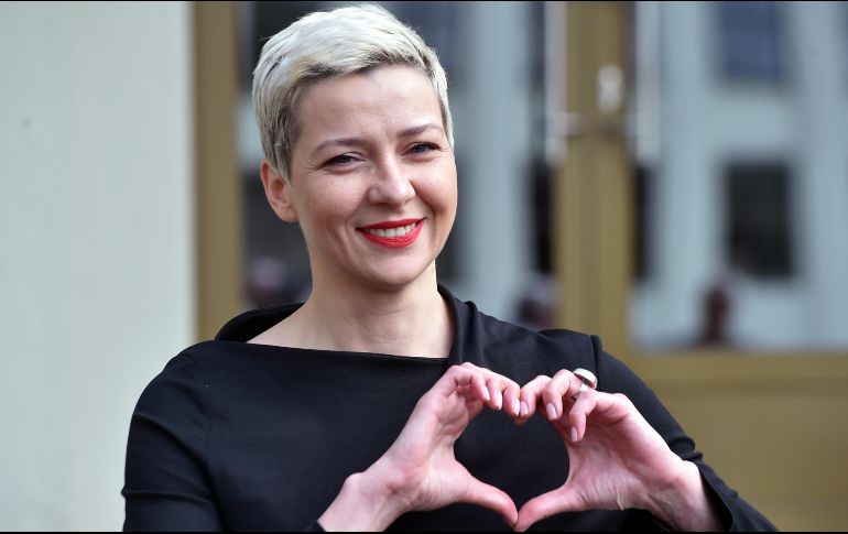 Kolésnikova es una de las principales figuras de la oposición bielorrusa en el país. AFP / ARCHIVO