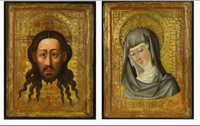 Panel. Las piezas son del año 1450 y se realizaron en Valencia, España. EFE