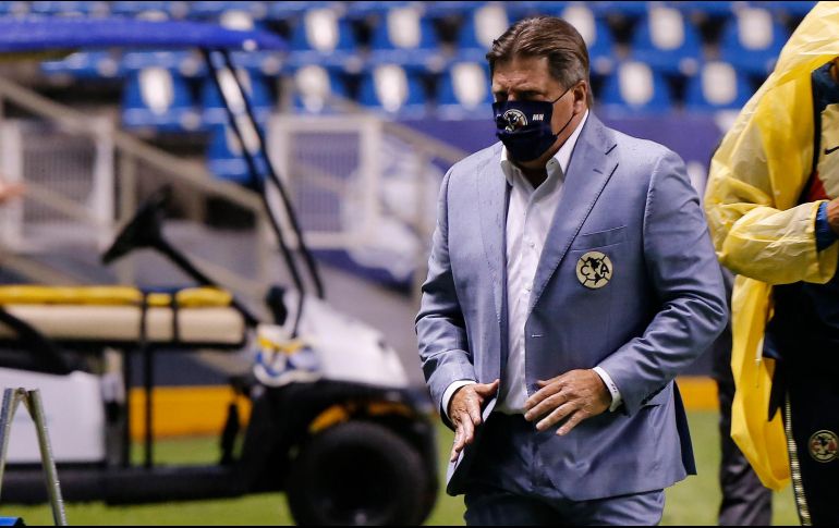 SATISFECHO. Pese a que las críticas lo acompañan, Miguel Herrera no hace caso y se dice satisfecho con el funcionamiento de las Águilas. IMAGO7