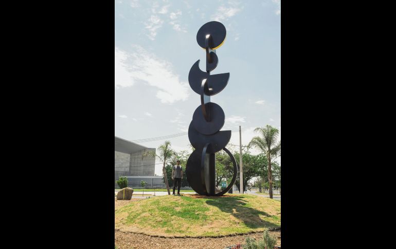 “Luz, piel del tiempo”. La pieza que pertenece al artista tapatío Alejandro Fournier será inaugurada hoy.  CORTESÍA
