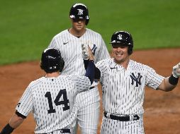 Voit disparó dos cuadrangulares, para elevar a 18 su total, el más destacado de las Grandes Ligas. AFP / S. Stier