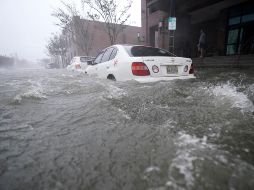 Una calle de Pensacola tras el ingreso de “Sally”, como categoría 2, a la costa sureña estadounidense. AP/G. Herbert