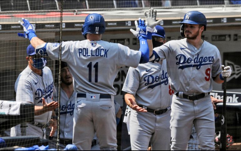 Los Dodgers van primeros de la División Oeste de la Liga Nacional. AP